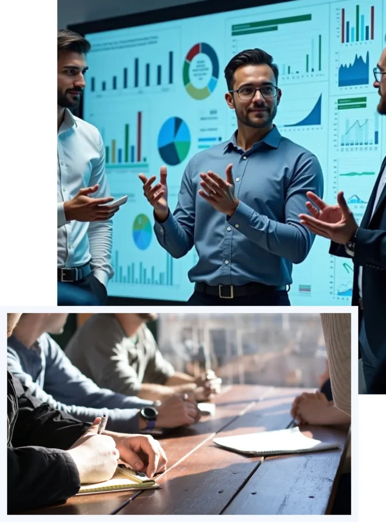 Trusted advisor connecting with clients through structured visibility